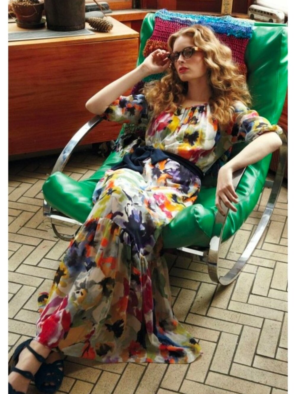 Meadow Rue Silk Maxi Dress from Anthropologie sz 2